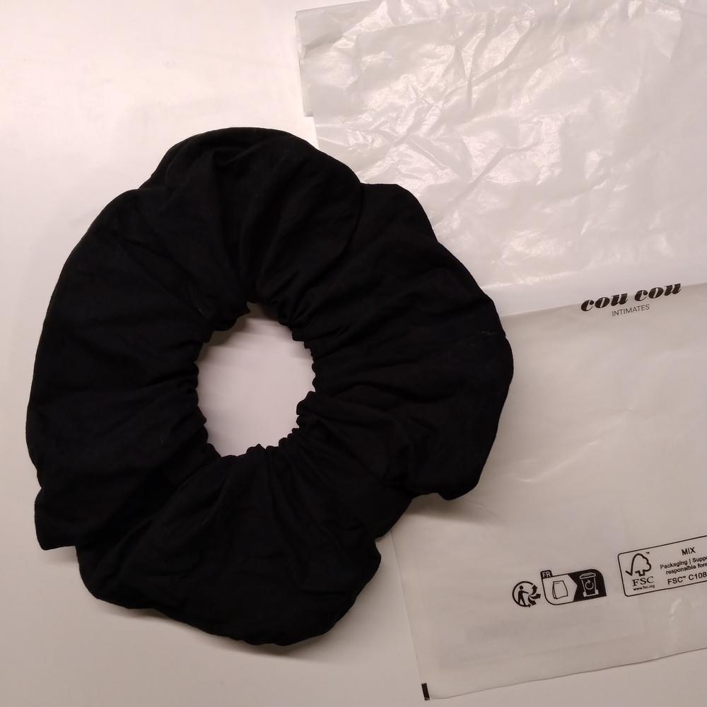 Black Hair Scrunchie 100% Organic Cotton by Cou Cou Intimates